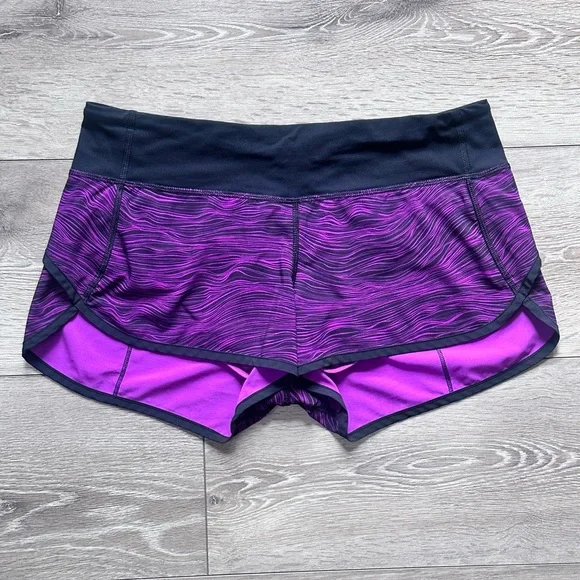 Lululemon Speed Short 2.5” Life Lines Polar Pink & Black - Picture 5 of 14